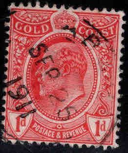 GOLD COAST Scott 66 KEVII stamp Used