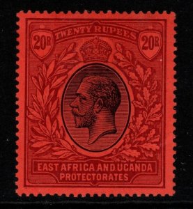 KENYA, UGANDA & TANGANYIKA SG59 1912 20r BLACK & PURPLE/RED MTD MINT 