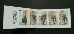 Isle Of Man Railway Tramway 1991 Train Transport Locomotive 50p (booklet) MNH