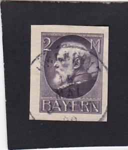Bavaria #131 used Imperf.