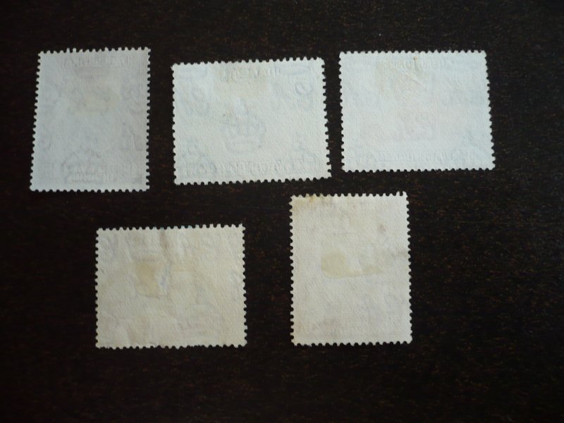 Stamps - Kenya Uganda & Tanganyika - Scott#66,67,71,72,74 - Used 5 Stamps