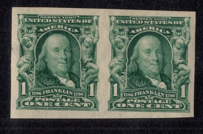 U.S. - 314 -  Pair - EXTRA FINE - Hinged