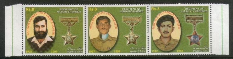 Pakistan 2013 Galantry Award Medal Winners Nishan-E-Haider & Kashmir MNH # 6381C
