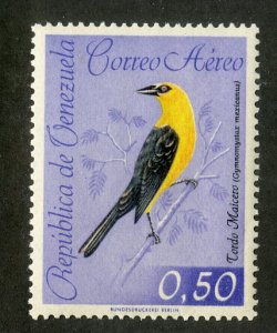 VENEZUELA C815 MNH SCV $1.25 BIN .75 BIRDS