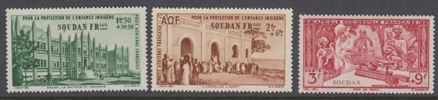 French Sudan CB1-3 mint