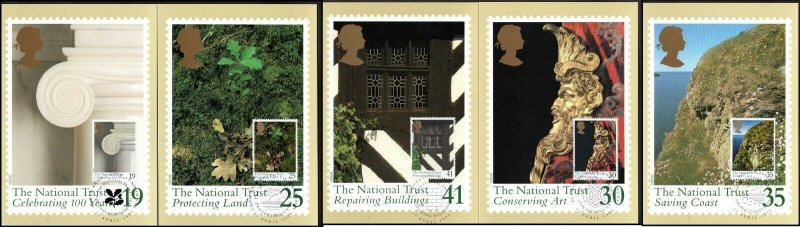 GB 1995 FDC National Trust Presentation Pack PHQ & First Day Cover