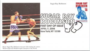 SC#4020 FDC - Sugar Ray Robinson - Fight Photo on Cachet - F32360