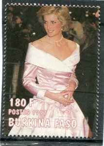 Burkina-Faso 1997 PRINCESS DIANA 1 value Perforated Mint (NH)