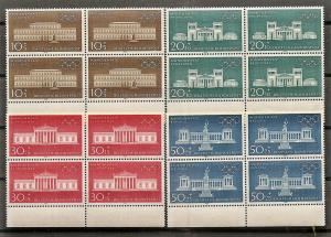Germany  B459-62 MNH 1970 Munich Buildings Blocks