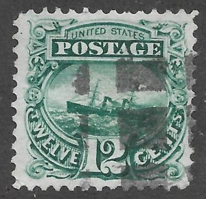 Doyle's_Stamps: Choice Used XF+ 1869 12c S.S. Adriatic Pictorial Scott #117
