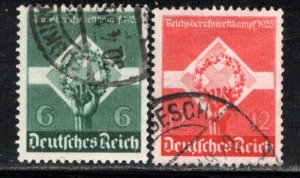 Germany Reich Scott # 454 - 455, used