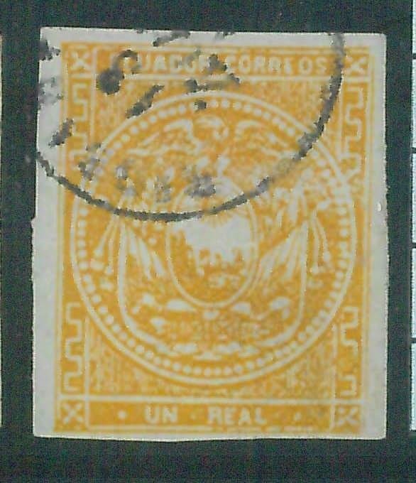 86992c2 - ECUADOR  - STAMP - Yvert & Tellier  # 3 - USED - Very NICE!