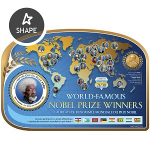 NIGER - 2019 - Nobel, Wole Soyinka - Perf Souv Sheet - Mint Never Hinged