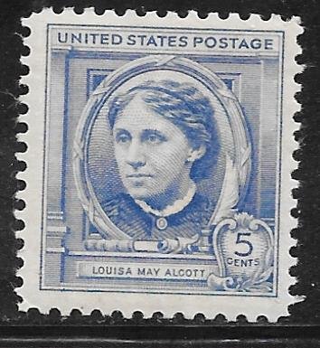 USA 862: 5c Louisa May Alcott, MNH, F-VF