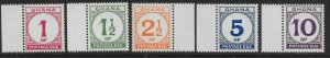 GHANA SGD27/31 1970 POSTAGE DUE SET MNH