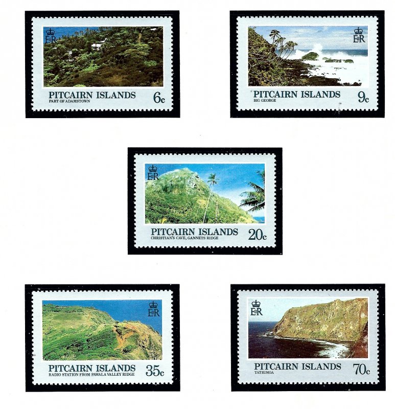 Pitcairn Is 198-202 MNH 1981 Island Scenes      (KA)