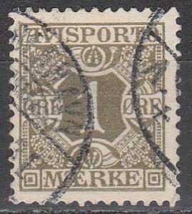 Denmark #P1 F-VF Used CV $4.00  (S1653)