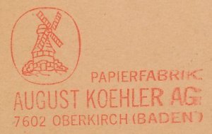 Meter cut Germany 1963 Windmill - Paper factory