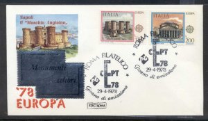 Italy 1978 Europa Architecture FDC