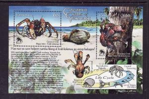 Vanuatu-Sc#943a-Unused NH sheet-Marine Life-Coconut Crabs-2008-