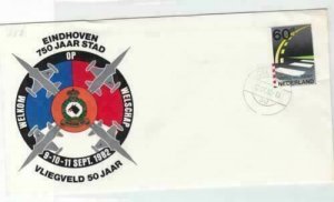 netherlands 1982 flight stamps cover ref r16206