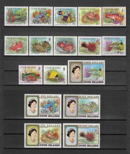 COOK ISLANDS 1992/4 SG 1261/77 MNH Cat £90