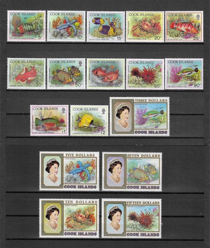 COOK ISLANDS 1992/94 SG 1261/1277 MNH