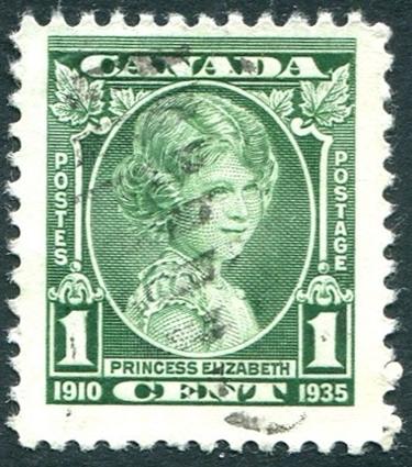 Canada Sc#211 Princess Elizabeth  Used VF (Ca)