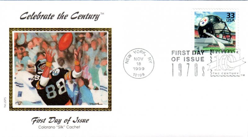 3189e Pittsburgh Steelers Colorano FDC