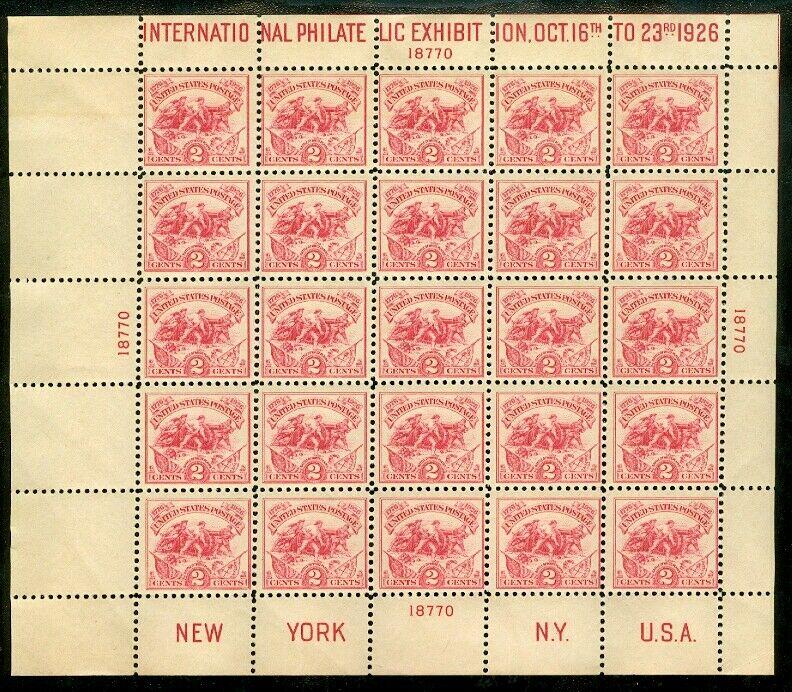 EDW1949SELL : USA 1926 Scott #630 Fresh & VF, Mint S/S hinged only in top margin