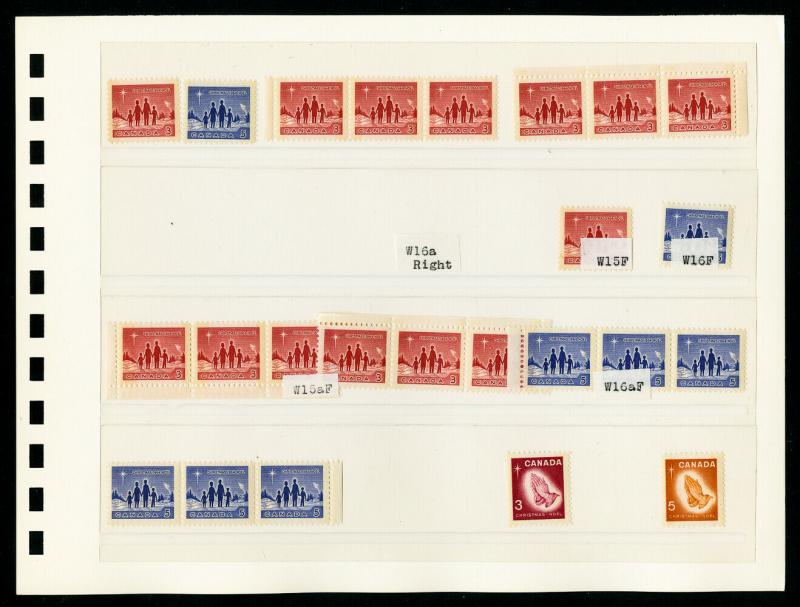 Canada mid-1900s Vintage Variety Stamp Selection