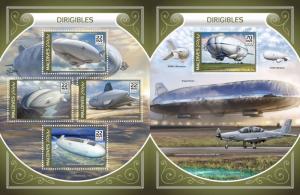 Z08 MLD18210ab MALDIVES 2018 Dirigibles MNH ** Postfrisch