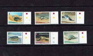 Ascension Island: 2015, Green Turtle,  Airmail Post Card Stamps, MNH set.