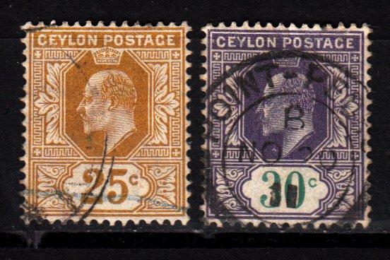 Ceylon 186,188 used