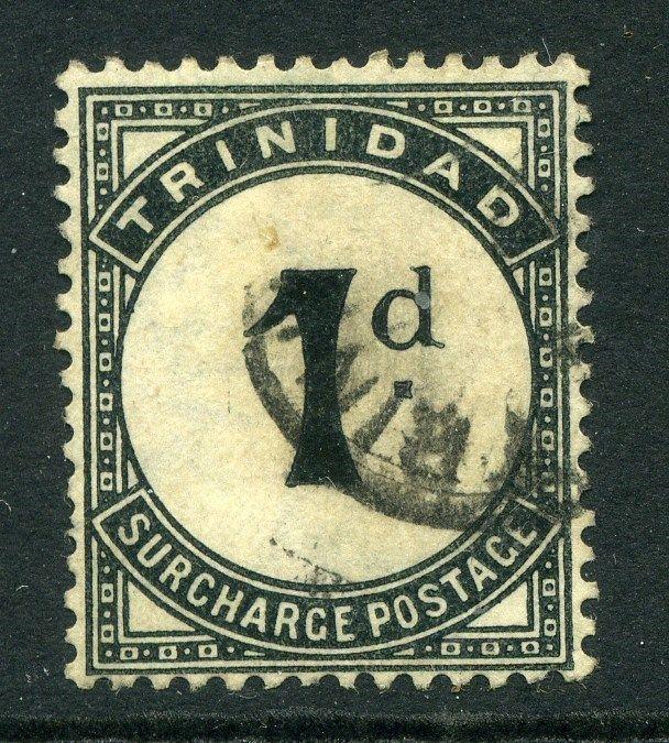 TRINIDAD;  1900s early classic Postage Due issue 1d. used value