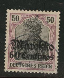 German office in Morocco Scott 52 used CV$37.50