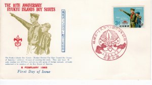 Ryukyu Islands 1965 Sc 130 FDC-7