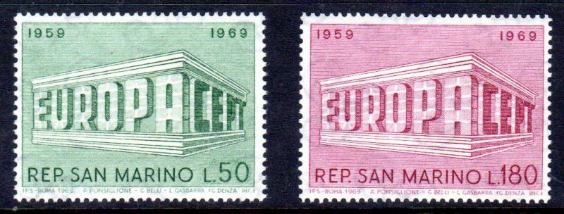 SAN MARINO 701-2  MNH VF EUROPA COMPLETE SET