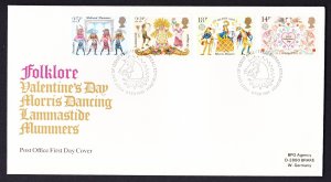 Great Britain Folklore 4v FDC 1981 SG#1143-1146