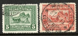 Eritrea # 49-50. Used.