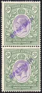 KUT SG55s KGV 3r Violet and Green opt Specimen locally U/M Pair