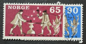 Norway Sc # 513-514, VF Used