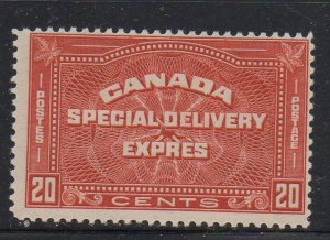 Canada Sc E5 1932 20 cent henna brown Special Delivery stamp mint