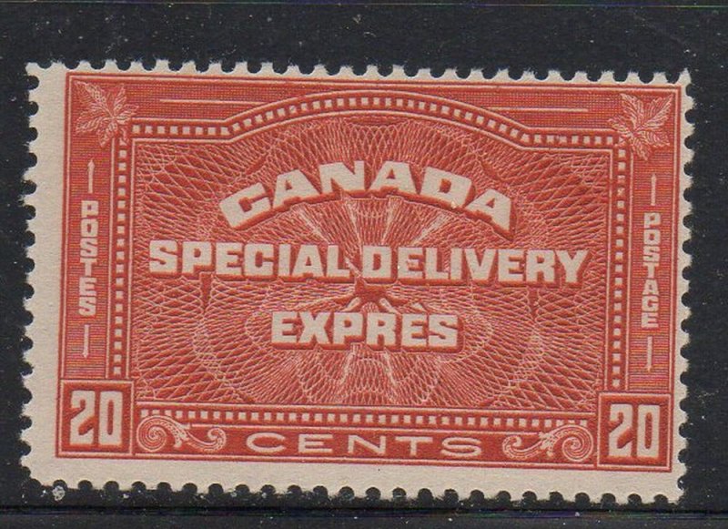 Canada Sc E5 1932 20 cent henna brown Special Delivery stamp mint