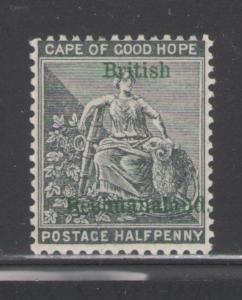 Bechuanaland 1897 Overprint 1/2p Scott # 42 MH