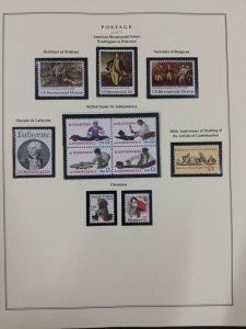 MOMEN: US STAMPS COLLECTION 1977-9 MINT OG LOT #45507