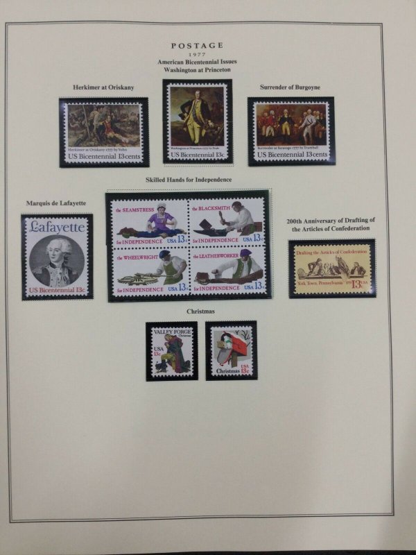 MOMEN: US STAMPS COLLECTION 1977-9 MINT OG LOT #45507