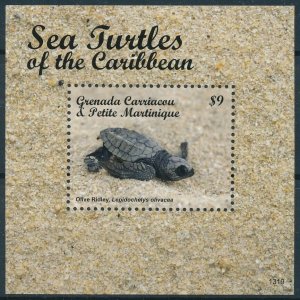 [109252] Carriacou & Petite Martinique 2014 Reptiles Sea turtles Shet MNH
