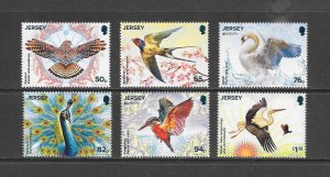 BIRDS - JERSEY #2215-20 MNH