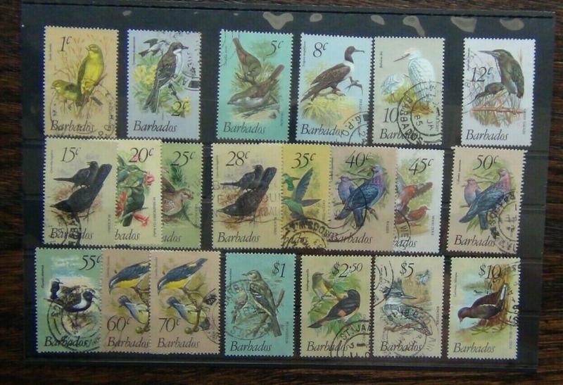 Barbados 1979 Birds set complete to $10 Fine Used